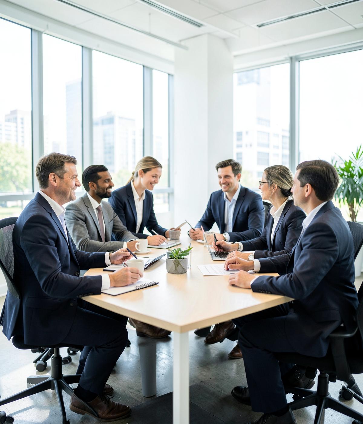 Zorvane Group leadership team in a strategy meeting